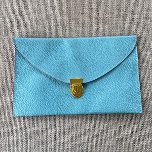 Faux Leather Envelope Clutch Purse‎